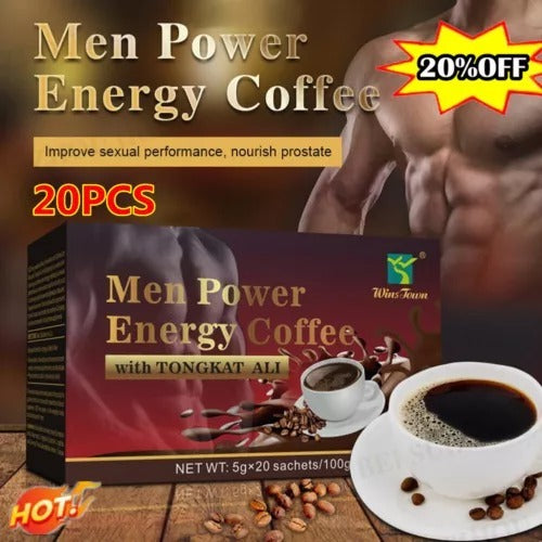 African Male Coffee Instant Maca Energy Coffee