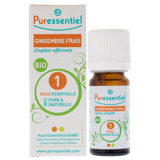 Organic Essential Oil - Ginger by Puressentiel for Unisex - 0.17 oz Oil